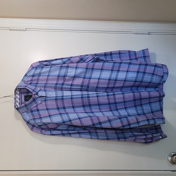 Tailorbyrd Collection Men's Plaid  Cotton Longsleeve Button down Shirt Size XL - Picture 1 of 11